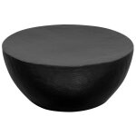Vidaxl table basse aluminium martelé 70 x 30 cm noir Vidaxl table basse aluminium martelé 70 x 30 cm noir