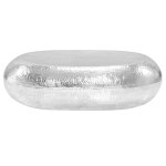 Vidaxl table basse argenté 100 x 50 x 28 cm aluminium Vidaxl table basse argenté 100 x 50 x 28 cm aluminium