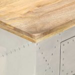 Vidaxl table basse aviateur 100x50x36 cm bois de manguier massif