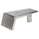 Vidaxl table basse aviator style d'avion vintage aluminium