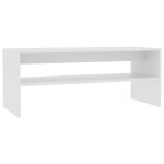 Vidaxl table basse blanc 100 x 40 x 40 cm aggloméré Vidaxl table basse blanc 100 x 40 x 40 cm aggloméré