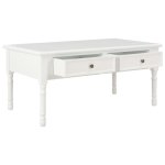 Vidaxl table basse blanc 100 x 55 x 45 cm bois