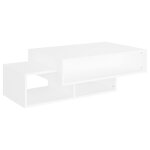Vidaxl table basse blanc 105x55x32 cm agglomr
