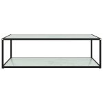 Vidaxl table basse blanc 120x60x35 cm verre trempé Vidaxl table basse blanc 120x60x35 cm verre trempé