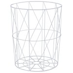 Vidaxl table basse blanc � 47 cm