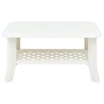 Vidaxl table basse blanc 90 x 60 x 46 cm plastique Vidaxl table basse blanc 90 x 60 x 46 cm plastique