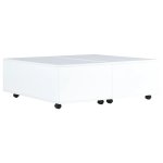 Vidaxl table basse blanc brillant 100 x 100 x 35 cm Vidaxl table basse blanc brillant 100 x 100 x 35 cm