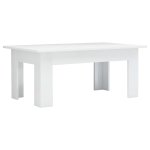 Vidaxl table basse blanc brillant 100 x 60 x 42 cm agglom�r�
