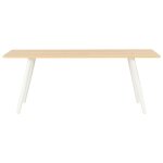 Vidaxl table basse blanc et chne 120x60x46 cm