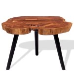 Vidaxl table basse bois d'acacia massif (55 - 60) x 40 cm Vidaxl table basse bois d'acacia massif (55 - 60) x 40 cm