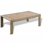 Vidaxl table basse bois d'acacia massif bross 110 x 60 x 40 cm