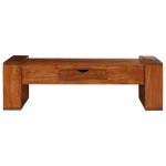 Vidaxl table basse bois d'acacia solide 100 x 50 x 30 cm marron Vidaxl table basse bois d'acacia solide 100 x 50 x 30 cm marron