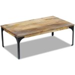 Vidaxl table basse bois de manguier 100 x 60 x 35 cm Vidaxl table basse bois de manguier 100 x 60 x 35 cm