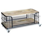 Vidaxl table basse bois de manguier massif 100 x 50 x 35 cm Vidaxl table basse bois de manguier massif 100 x 50 x 35 cm