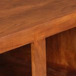 Vidaxl table basse bois massif avec finition en sesham 90 x 50 x 30 cm