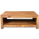 Vidaxl table basse bois massif de manguier