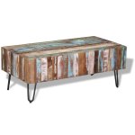 Vidaxl table basse bois massif de récupération 100x50x38 cm Vidaxl table basse bois massif de récupération 100x50x38 cm