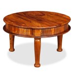 Vidaxl table basse bois massif de sesham 70 x 70 x 40 cm Vidaxl table basse bois massif de sesham 70 x 70 x 40 cm
