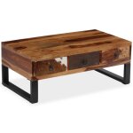 Vidaxl table basse bois massif de sesham 90 x 50 x 35 cm