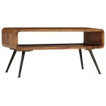Vidaxl table basse bois massif de sesham 95 x 40 x 45 cm