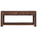 Vidaxl table basse bois massif vintage 88 x 50 x 38 cm