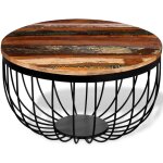 Vidaxl table basse bois de r�cup�ration massif