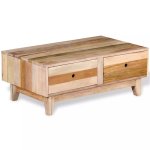 Vidaxl table basse bois de rcupration massif