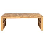 Vidaxl table basse bois de teck massif 110x60x38 cm Vidaxl table basse bois de teck massif 110x60x38 cm