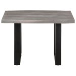 Vidaxl table basse avec bord naturel 60x60x40 cm bois d'acacia massif