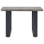 Vidaxl table basse avec bord naturel gris 60x60x40 cm bois d'acacia