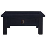 Vidaxl table basse café noir clair 68x68x30 cm bois d'acajou massif Vidaxl table basse café noir clair 68x68x30 cm bois d'acajou massif