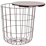 Vidaxl table basse cuivre  39, 5 cm mdf