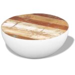 Vidaxl table basse forme de bol bois de rcupration massif 60x60x30cm