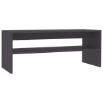 Vidaxl table basse gris 100 x 40 x 40 cm aggloméré Vidaxl table basse gris 100 x 40 x 40 cm aggloméré