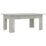 Vidaxl table basse gris bton 100 x 60 x 42 cm agglomr