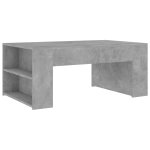 Vidaxl table basse gris bton 100x60x42 cm agglomr