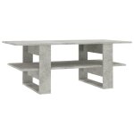 Vidaxl table basse gris béton 110x55x42 cm aggloméré Vidaxl table basse gris béton 110x55x42 cm aggloméré