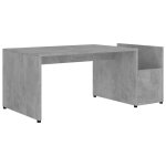 Vidaxl table basse gris b�ton 90x45x35 cm agglom�r�