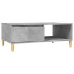 Vidaxl table basse gris b�ton 90x60x35 cm agglom�r�
