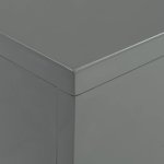 Vidaxl table basse gris brillant 115x55x31 cm mdf
