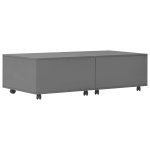 Vidaxl table basse gris brillant 120 x 60 x 35 cm Vidaxl table basse gris brillant 120 x 60 x 35 cm