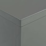 Vidaxl table basse gris brillant 85 x 55 x 31 cm mdf