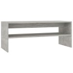 Vidaxl table basse gris cement 100 x 40 x 40 cm aggloméré Vidaxl table basse gris cement 100 x 40 x 40 cm aggloméré