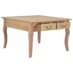 Vidaxl table basse marron 80 x 80 x 50 cm bois Vidaxl table basse marron 80 x 80 x 50 cm bois