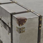 Vidaxl table basse mdf et aluminium 102 x 51 x 47, 5 cm Vidaxl table basse mdf et aluminium 102 x 51 x 47, 5 cm