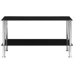 Vidaxl table basse noir 110x43x60 cm verre trempé Vidaxl table basse noir 110x43x60 cm verre trempé