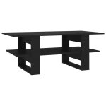Vidaxl table basse noir 110x55x42 cm aggloméré Vidaxl table basse noir 110x55x42 cm aggloméré