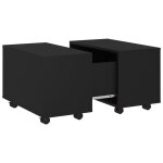 Vidaxl table basse noir 60x60x38 cm agglom�r�