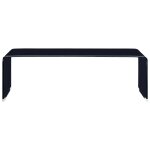 Vidaxl table basse noir 98 x 45 x 31 cm verre trempé Vidaxl table basse noir 98 x 45 x 31 cm verre trempé