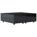 Vidaxl table basse noir brillant 100 x 100 x 35 cm Vidaxl table basse noir brillant 100 x 100 x 35 cm